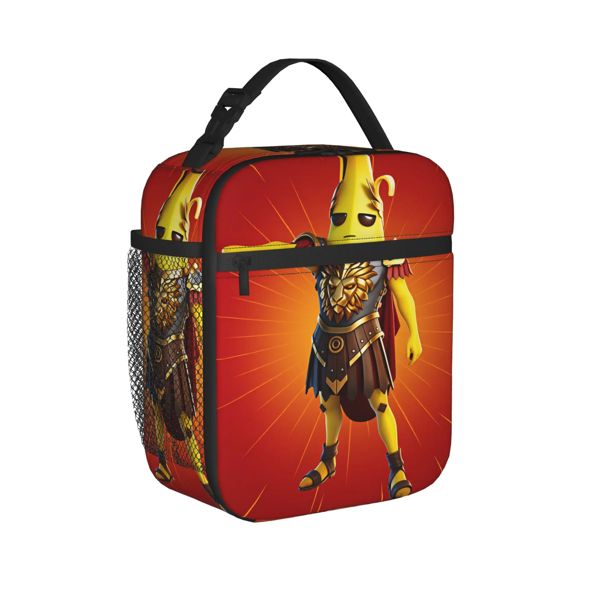 Peely Victory Royale Banana  Lunch Bag For Girls  Fun School Cooler Bag Portable Zipper Waterproof Thermal Lunch Bags