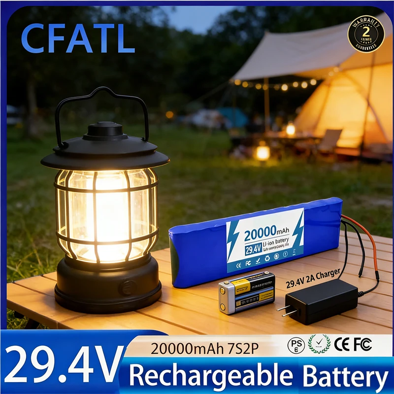

️2026 New Batterie Li - Ion 7s2p 29,4 V 20ah 18650, Batterie Li - Ion 29,4 V 20000 Mah Pour Scooter Électrique Et Vélo