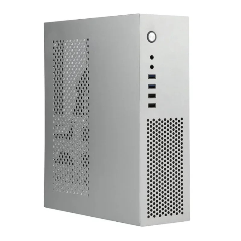 Upgrade 10 Mini Horizontal Vertical MATX Half Height Graphics Card Small 1U Power 7.3LHTPC Computer Case