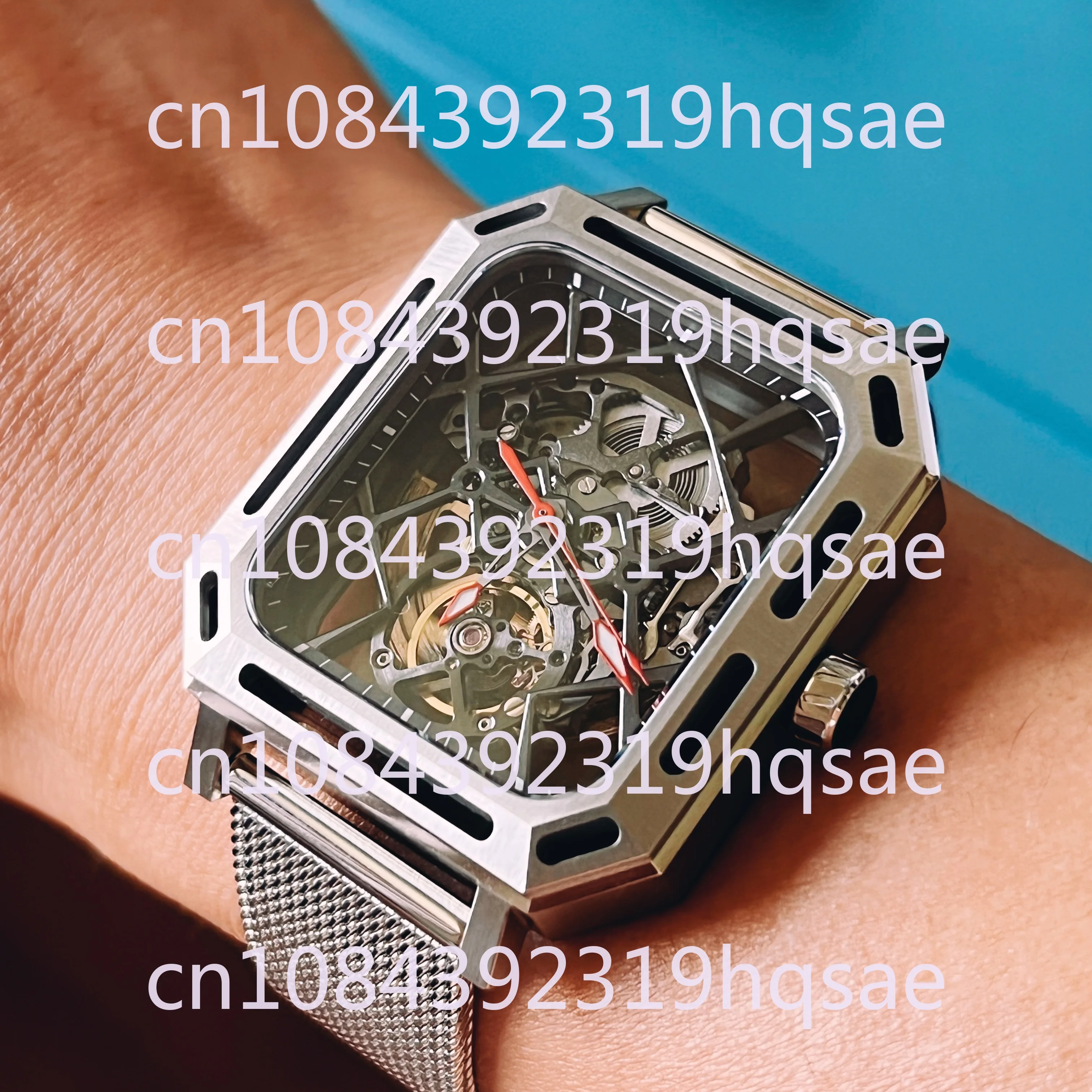 Big Bang Series Mechanical Square Hollow Business Boys Watch for Boyfriend Student Gift Watch