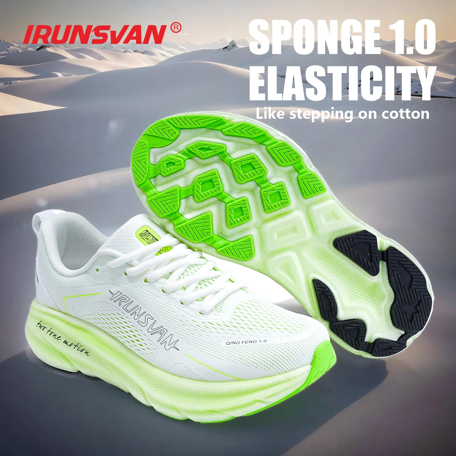 

IRUNSV1.0 Top Shock Absorbent Clear Breeze Elastic Half Palm Carbon Plate Professional Marathon Training Shoes for Men and Women