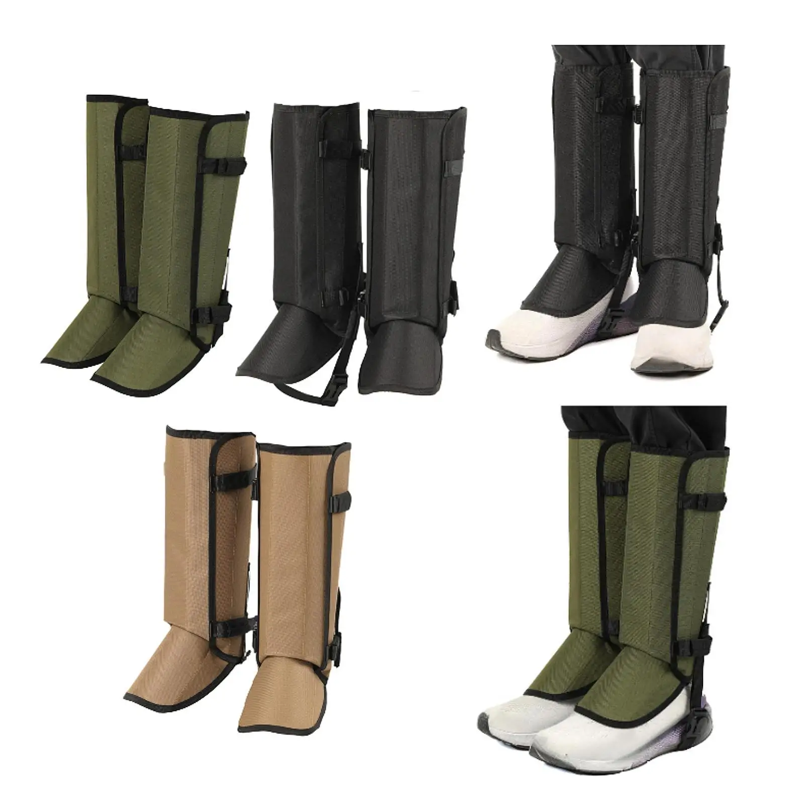 Oxford Cloth Leg Gaiters Anti Snake Bite Leggings Trail Gaiters Supports for Legs for Trekking and Hunting