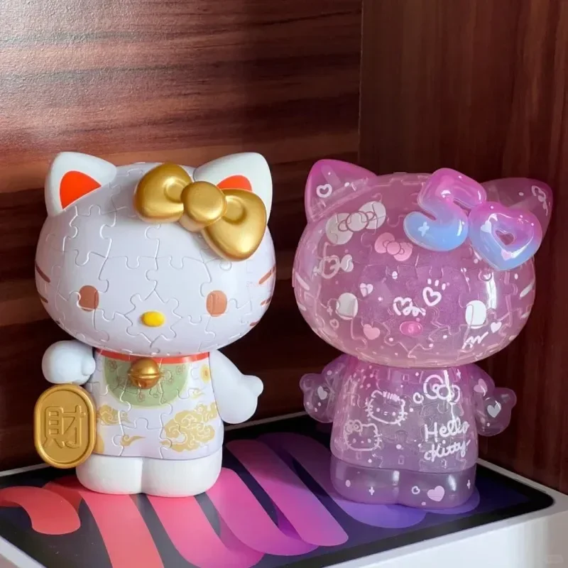 3d-jp sanrio ahoj kočička řada 3d puzzle hraček 50th výročí  sakura hellokitty lupenková pil a hraček anime akce cifra dar hračka