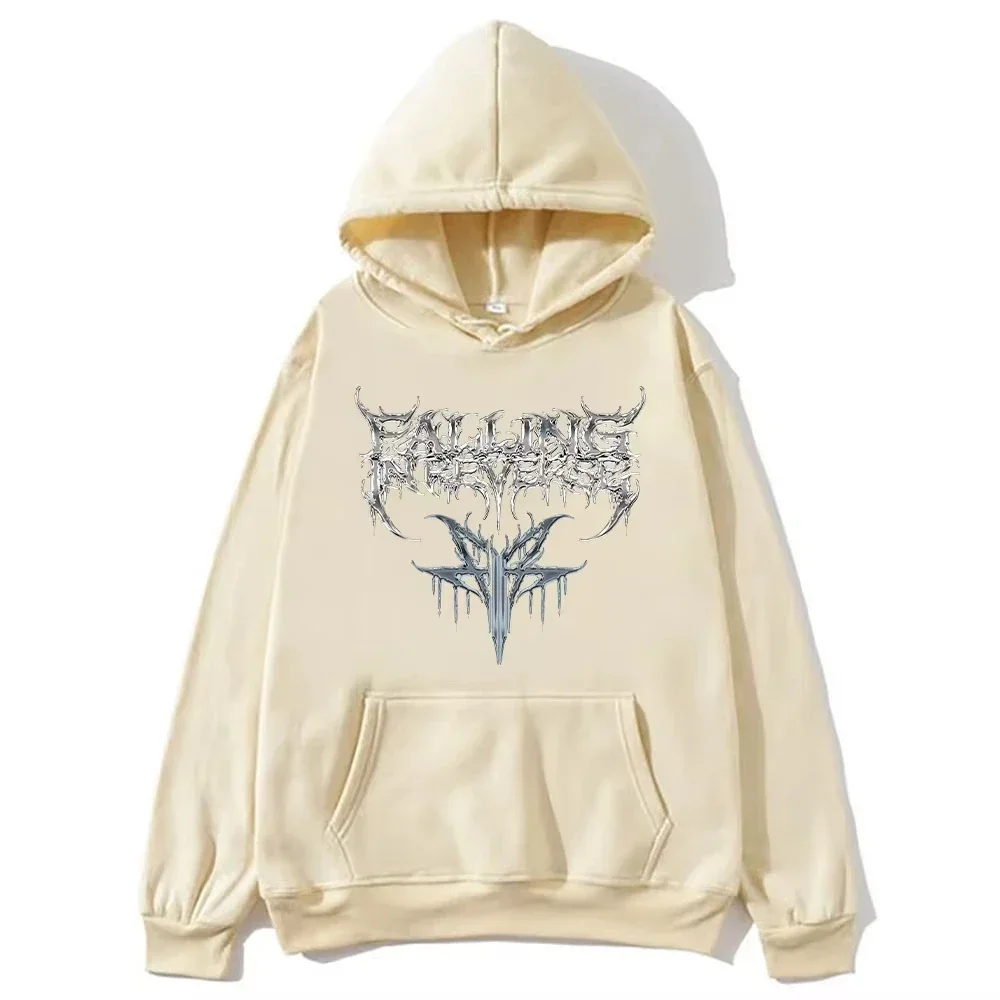 

Hip Hop Versatile Sweatshirts Band Music Fashion Aesthetic Pullovers Unisex Y2K Falling in Reverse Hoodies Vintage Fashion