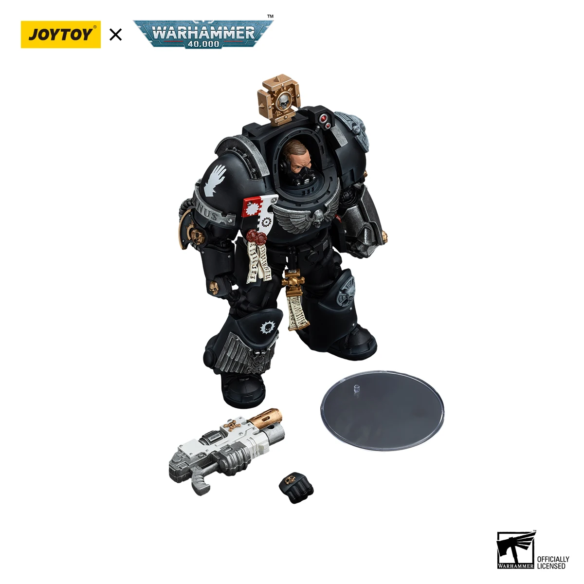 JOYTOY Warhammer 40,000 1/18 figurines d'action mains en fer capitaine en Terminator armure Anime modèle militaire