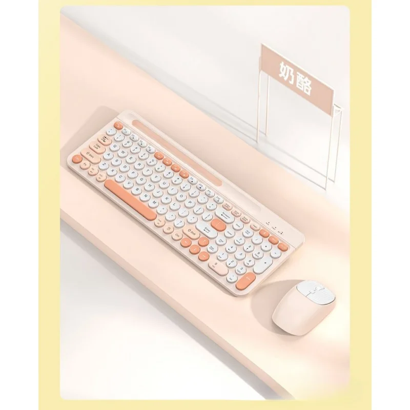 

Для перезаряжаемой беспроводной Bluetooth-клавиатуры и мыши, бесшумного ноутбука, настольного компьютера, совместимого с Apple и Android CC