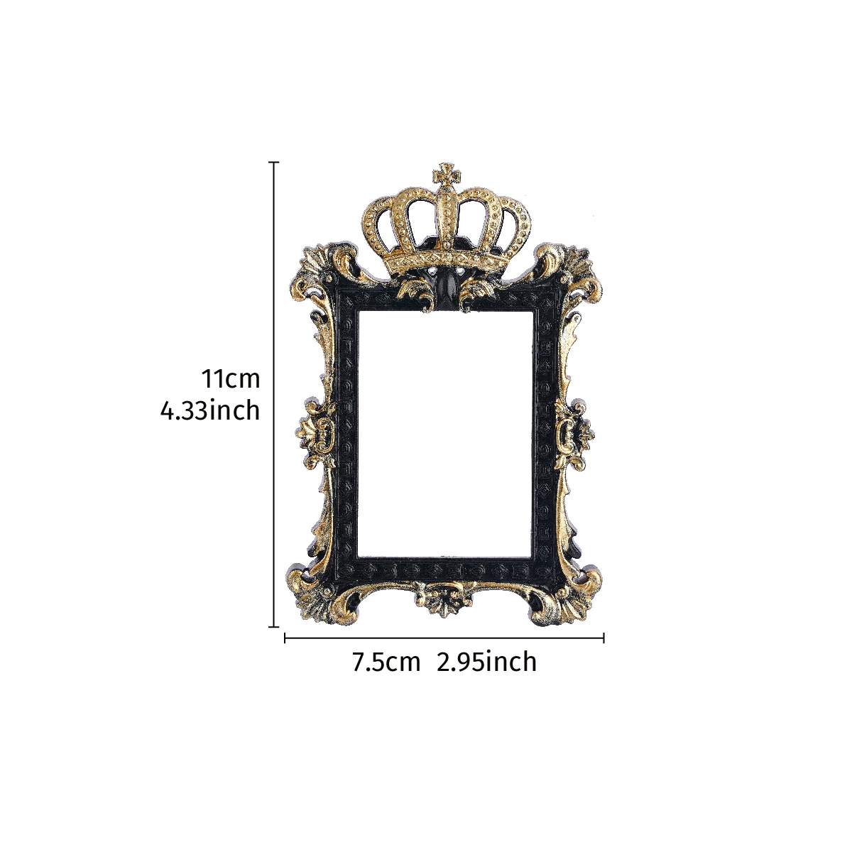 Crown-Shaped Decorative Square Photo Frame, 1PC