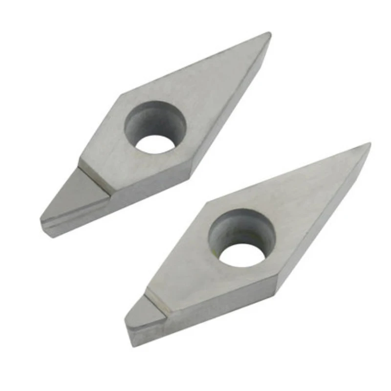 1PC VCGT110302 VCGT110304 VCGT160402 VCGT160404 VCGT160408 CBN PCD Diamond Inserts VCGT Turning tool CNC Lathe Cutter Tool Blade