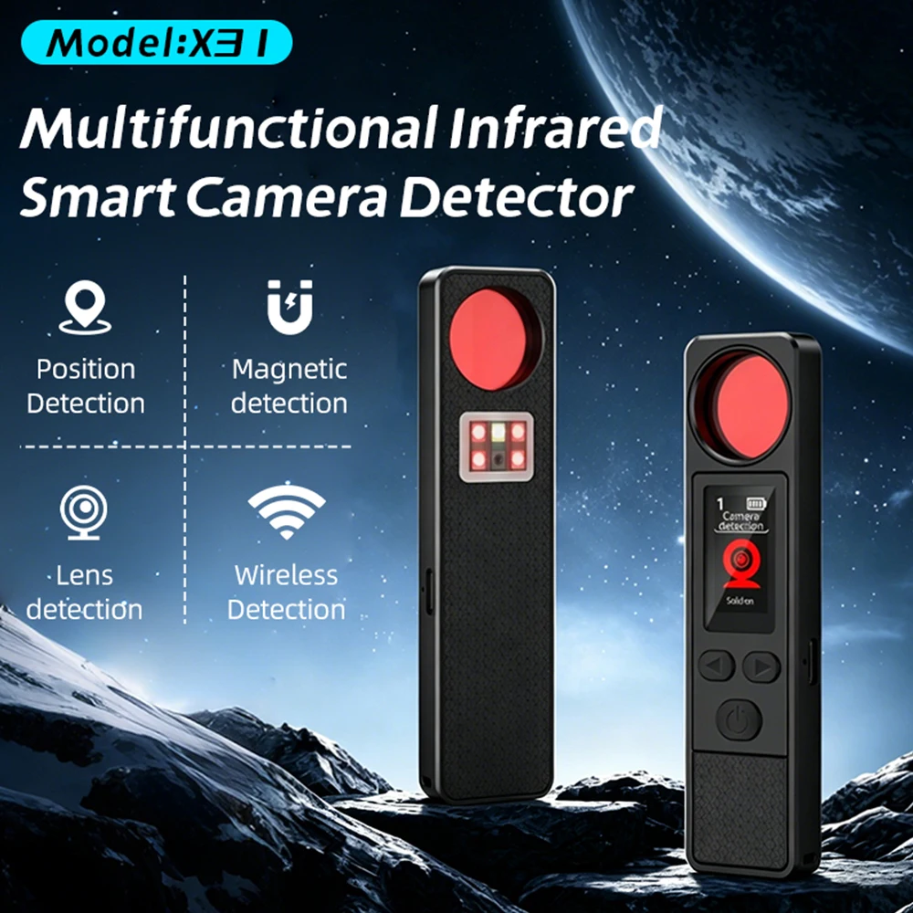 Wireless Signal Detector WiFi Hidden Device Anti-Spy Camera Finder/GPS Tracker/Multiple Modes for Hotel, Bathroom, Office