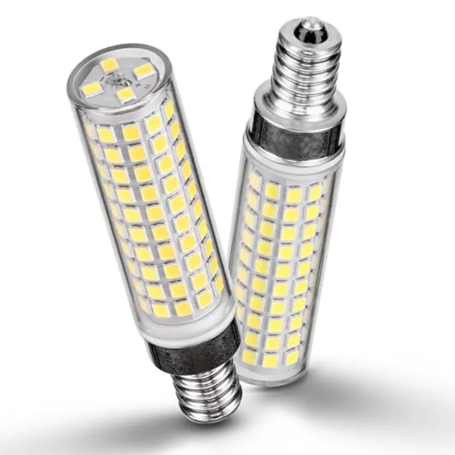 

E12 100w LED Bulbs Equivalent C7,,1200 lm T6 E12 12W LED Candle Bulbs for Candelabra Ceiling Fan Chandelier Pendant Lighting Sa