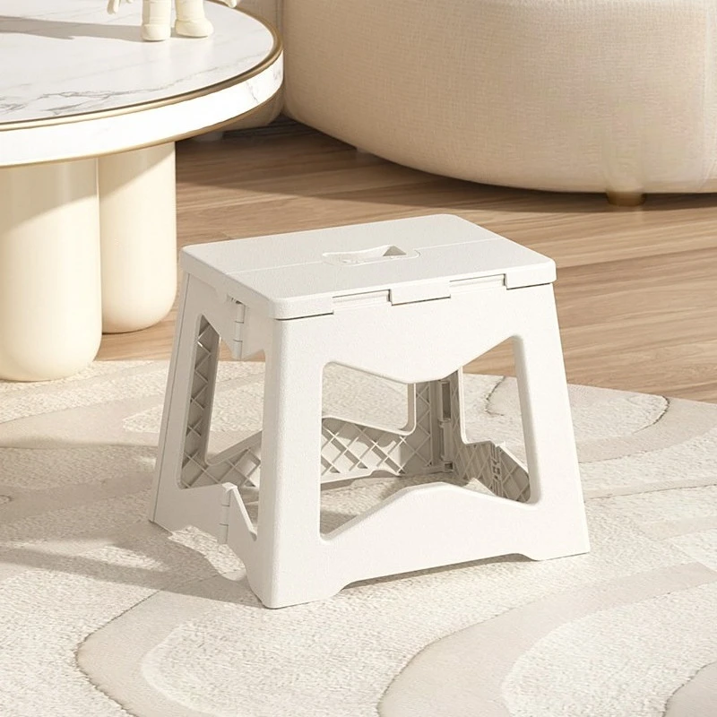 Thickened plastic stool Folding portable simple household shoe stool space-saving outdoor podnóżek