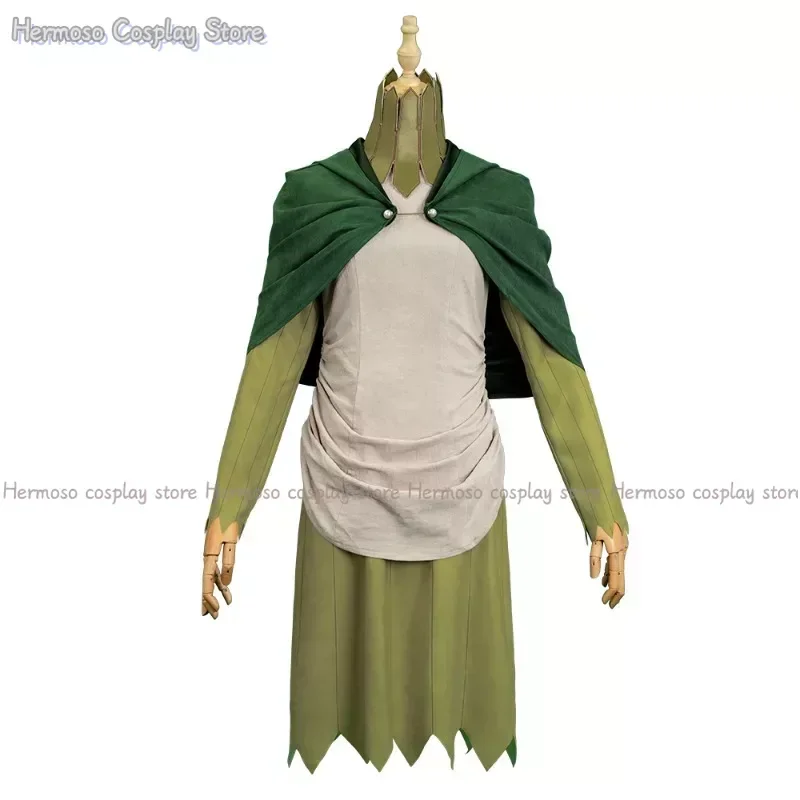 Mithrun Cosplay Costume Wig Uniform Anime Delicious in Dungeon Cloak Captain Mithrun Suit Halloween Party Women Men Props