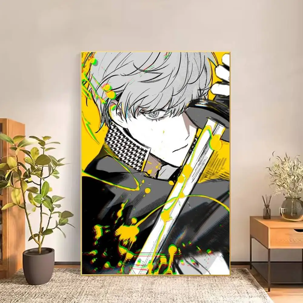 Persona 4 Anime Yu Narukami Poster Versatile HD Waterproof Wall Art Self-Adhesive Decor for Any Space Ideal Gift