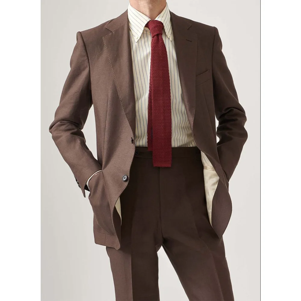 

Men's Suit Two-piece Set Single-breasted Suit Casual and Fashionable Workwear Jackets Man Suits Elegant Men's Clothes Male Mens