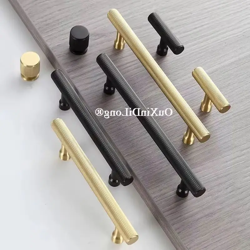 Stunning 4PCS Solid Brass Furniture Pulls Handles Drawer Knobs Cupboard Wardrobe Kitchen Closet Dresser Cabinet Door Pulls Pens