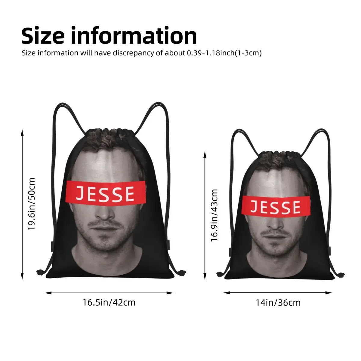 Jesse Pinkman Breaking Bad Drawstring Backpack Sports Gym Bag String Sackpack for Running