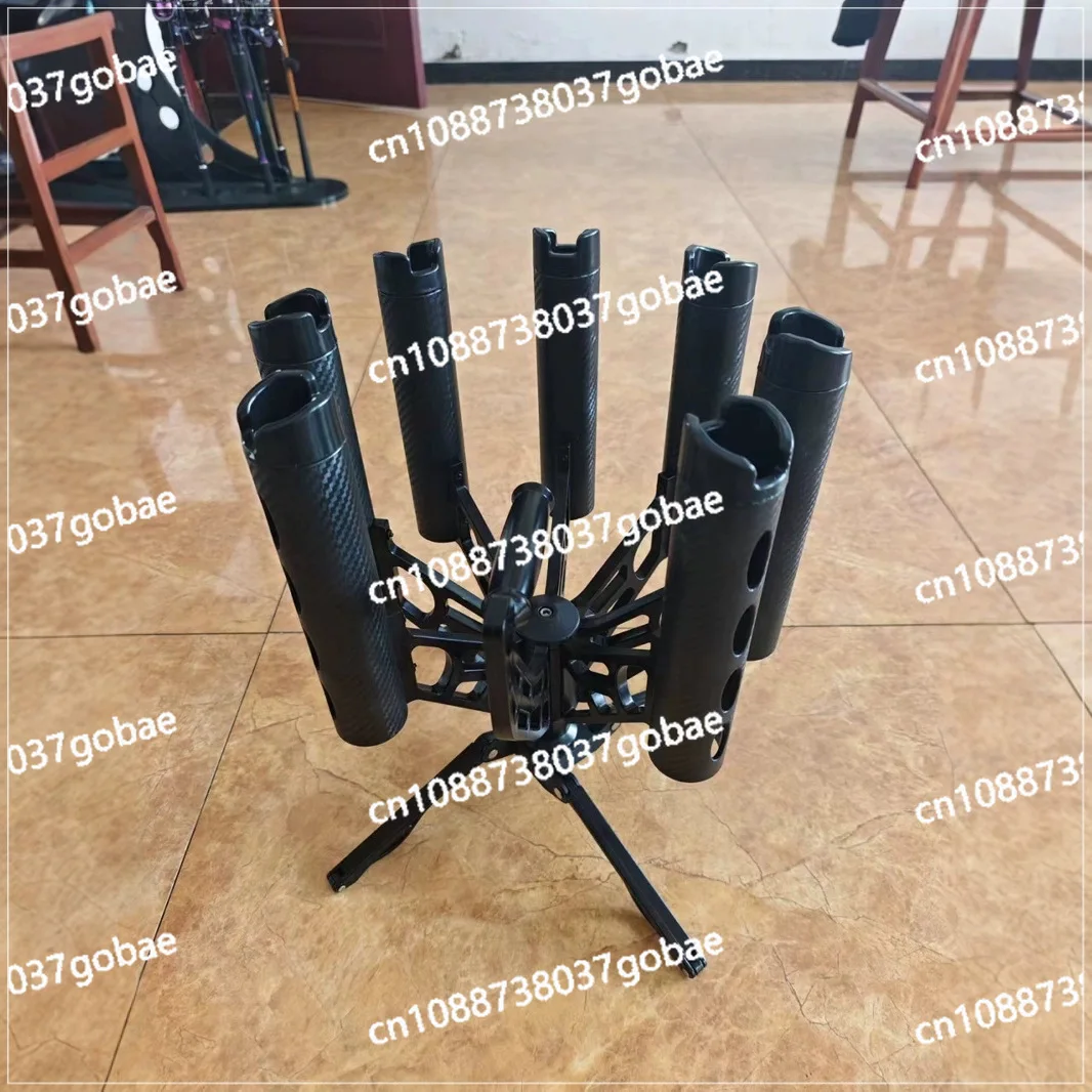 Metal fishing rod accessories 360-Degree rotating Luya pole frame 7 pole frames