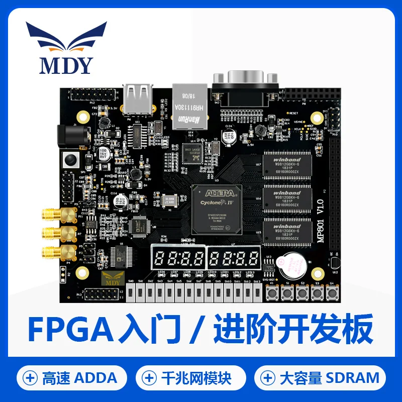 

Mingde Yang MP801 development board high-speed adda large-capacity SDRAM gigabit Ethernet entry altera FPGA