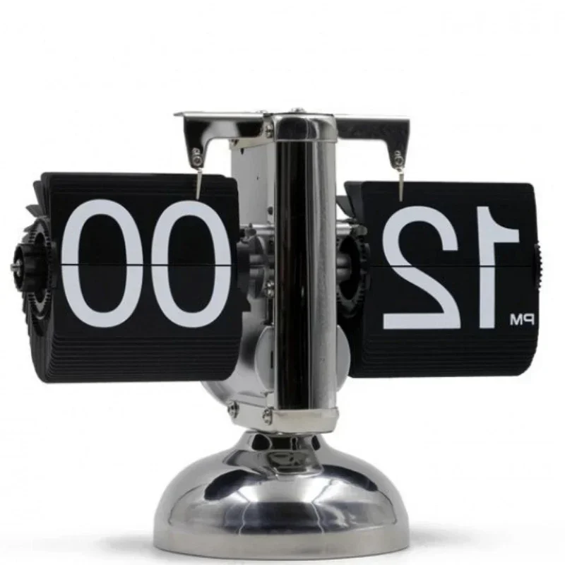 

Automatic page turning clock desktop ornament