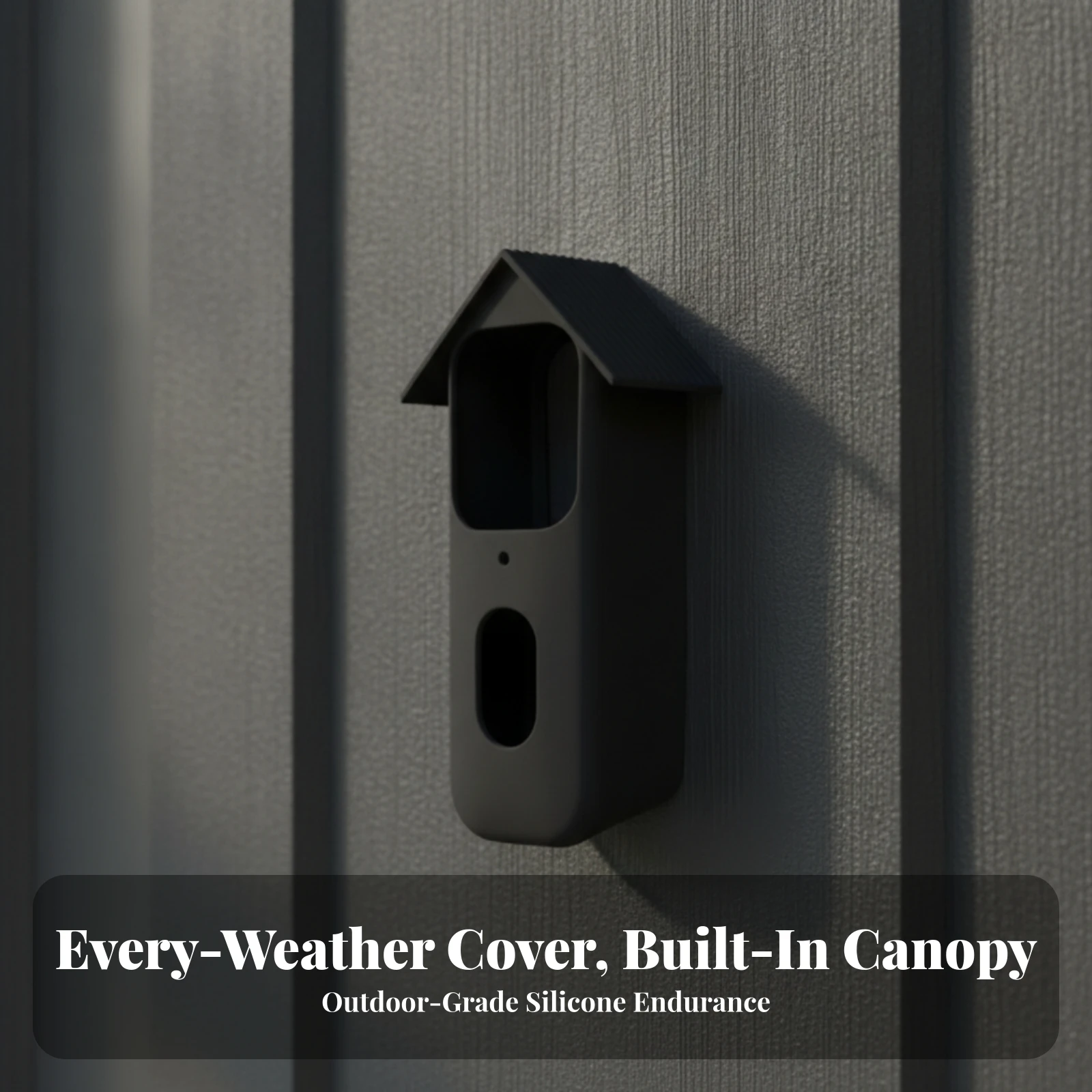 Chime Cover with Roof Weatherproof Chime Cover Silicone Skin House-Shaped Resistant for Homeowners, Outdoor