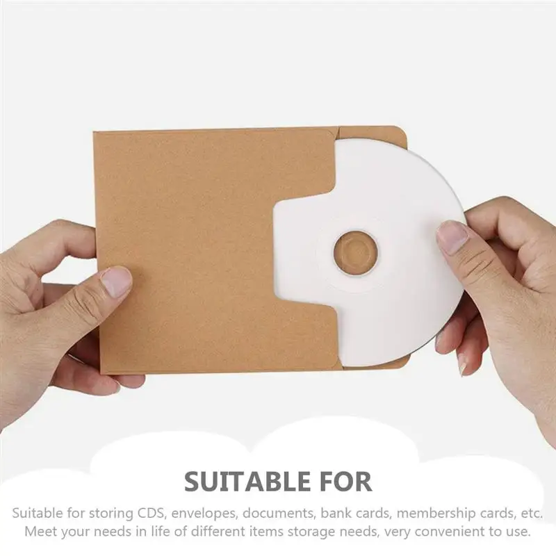 Multi-function Kraft Kraft Paper Dvd Bags Packing Cardboard Bags Coin Envelopes CD File Pouches