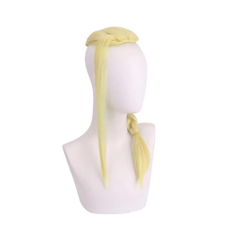 Wig - Tokyo Swastika Avengers Cosplay Anime Wig - Kyouka Ryuujitsubashi Wig - Light Yellow Whip Style