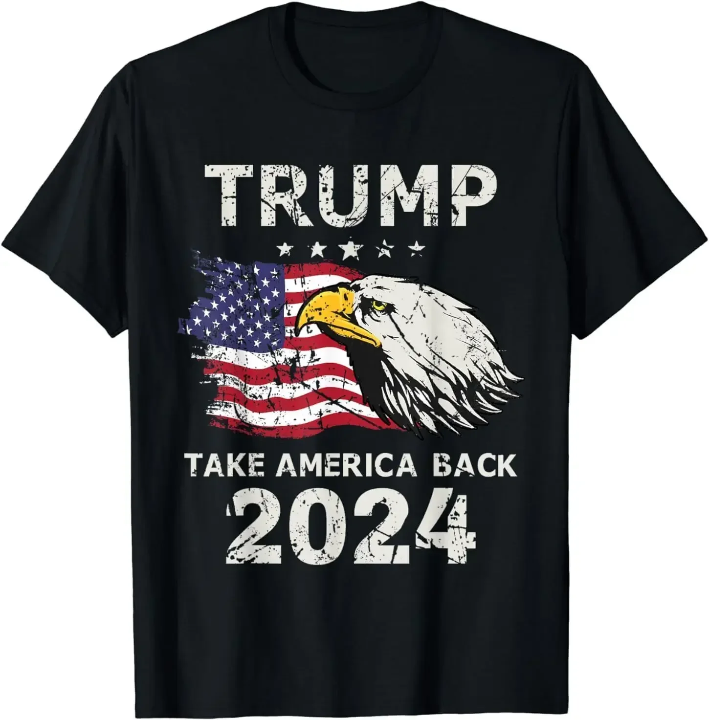 

Trump 2024 Flag Take America Back T-Shirt Funny Gift Trend For Men