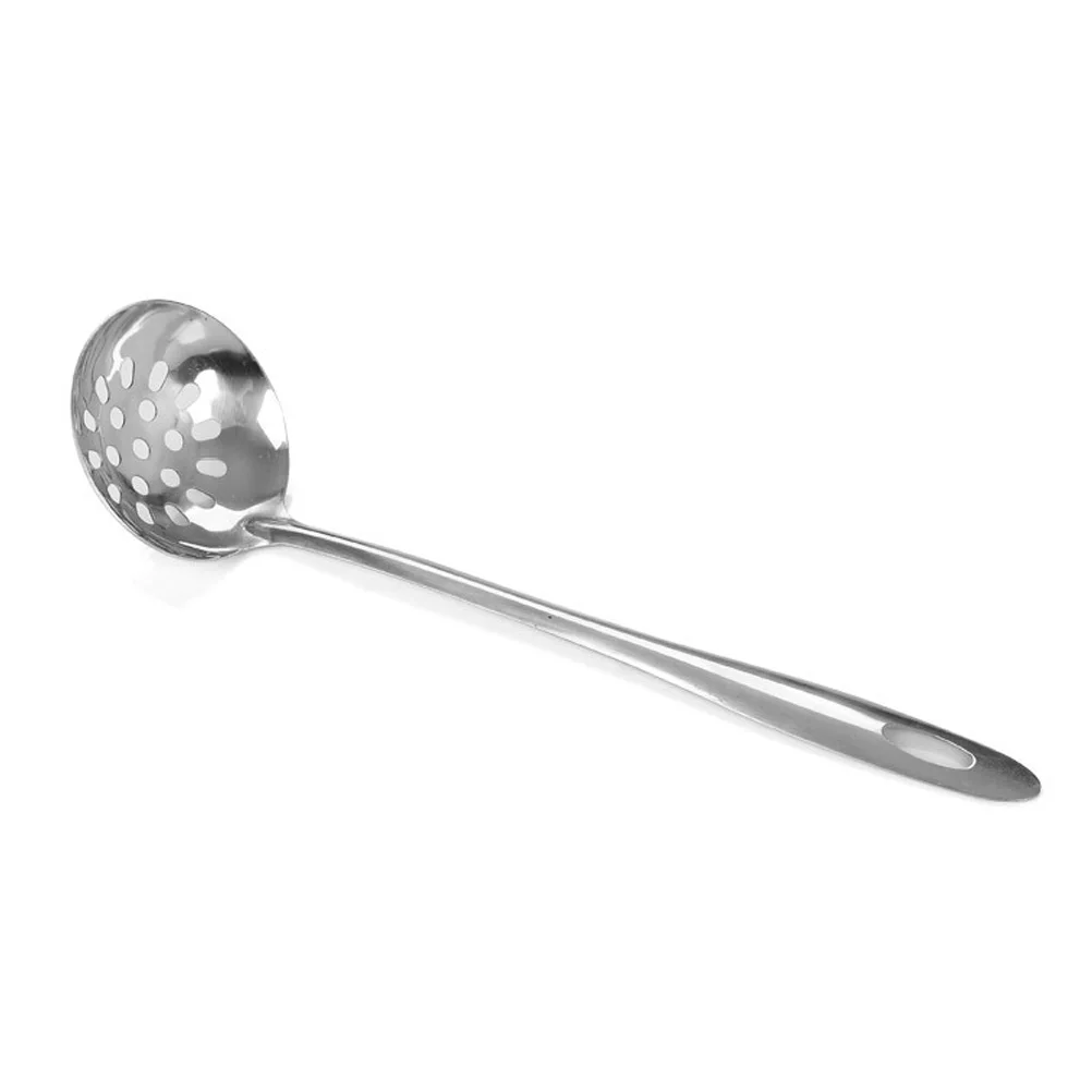 

4Pcs Hot Pot Spoon Stainless Steel Set 2 Colander Soup Spoon Large Scoop Long Handle for Kitchen Restaurant Hot Pot Colander