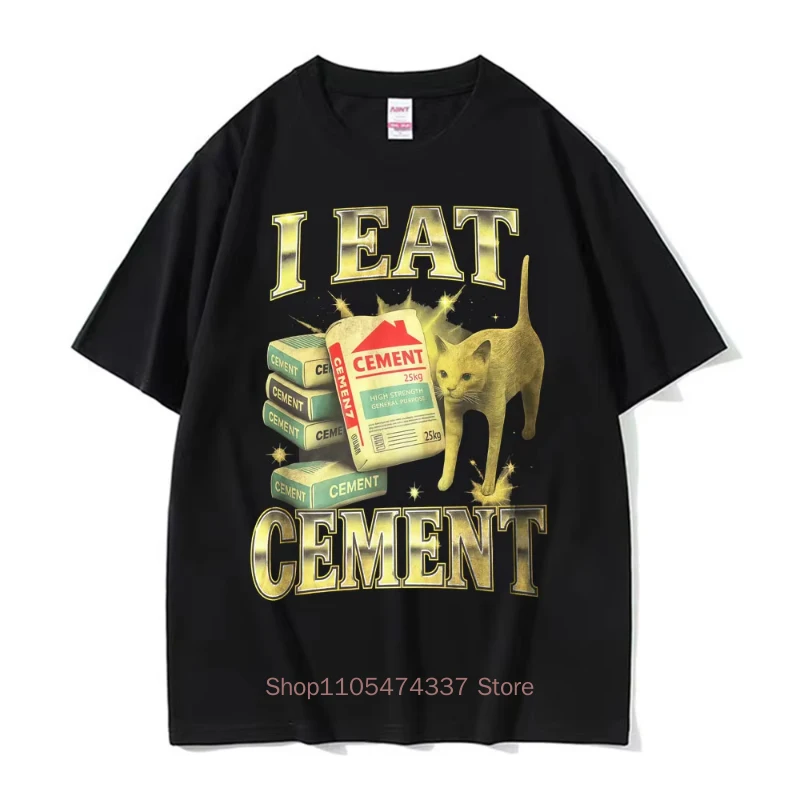 Ich esse Lötmittel – Lustiges Katzen-Meme-T-Shirt für Herren und Damen – Modische Freizeit-T-Shirts aus hochwertiger Baumwolle für den Sommer – Detail 24