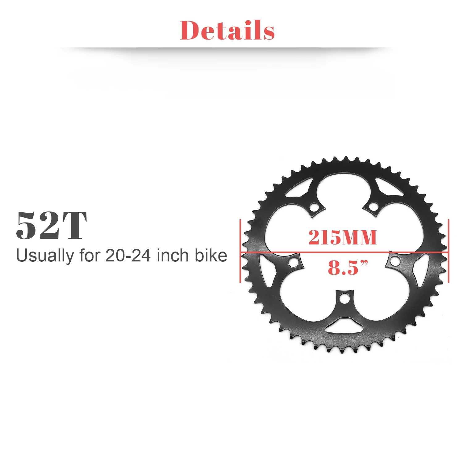 TSDZ2 Tongsheng Mid Drive Motor 52T 48T 38T 36T 34T Chainwheel Chain Ring Set for Electric Bike Bicycle Kit