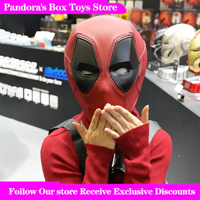 

Genuine Marvel Deadpool Helmet 1:1 Scale Collectible Wearable For Deadpool And Wolverine Cosplay For Adult Movie Fans Collection