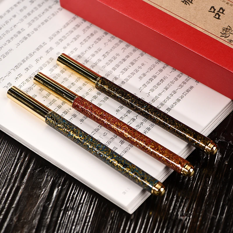 

Lacquer Craft Pen Lacquerware Classic Intangible Cultural Heritage Lacquer Crafts Handmade Light Luxury Signature Pen