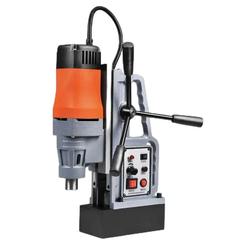 New 220v Electric Industrial Magnetic Base Drill Magnetic Drill Speed Regulation Positive And Negative Rotary Bench Drill