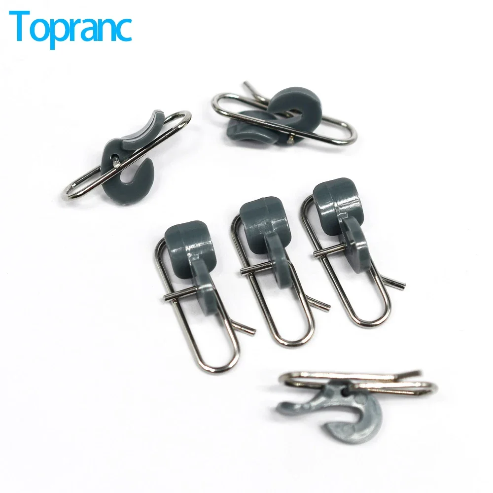 Topranc Kunststoff Hookbait Release Clips + Stahl Quick Pins Connector Meeresangeln Quick Impact Köder Clips Winkel Angeln