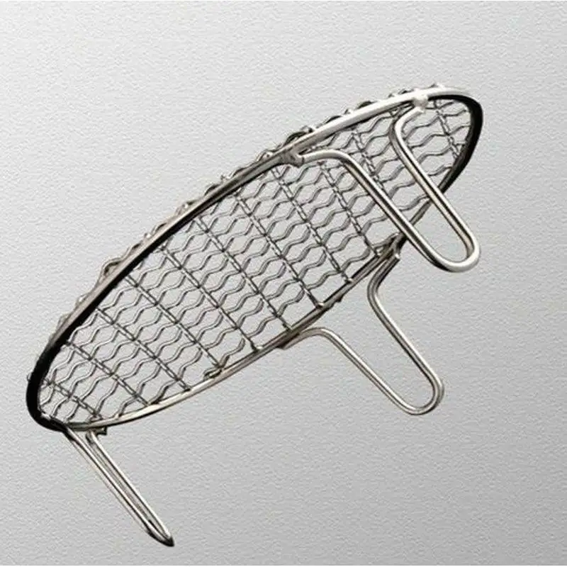 

Stainless Steel round Grill Mesh Rack Iron Grid Tea Stove Barbecue Tool Outdoor Camping Travel Supplies Coarse Charcoal Stove