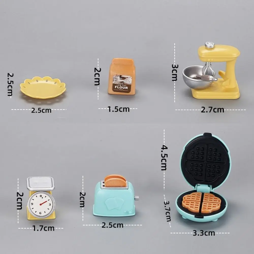 Oso galletas casa de muñecas accesorios de cocina mezclador hornear casa de muñecas Mini muebles desayuno Mini utensilios juego de cocina en miniatura