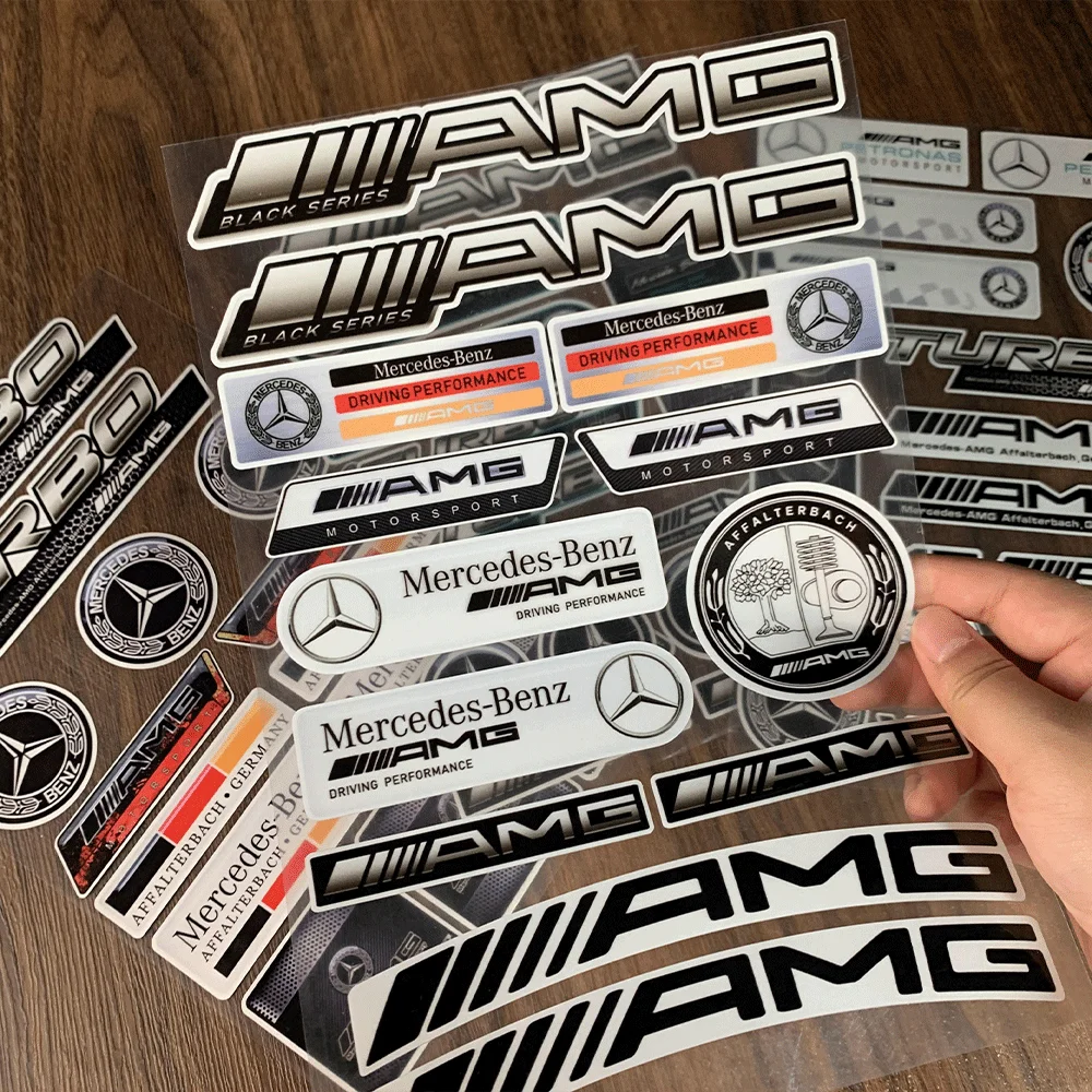 Car Stickers for  Modification Car Logo Decals Instrument Panel Center Console Interior Caliper Stickers