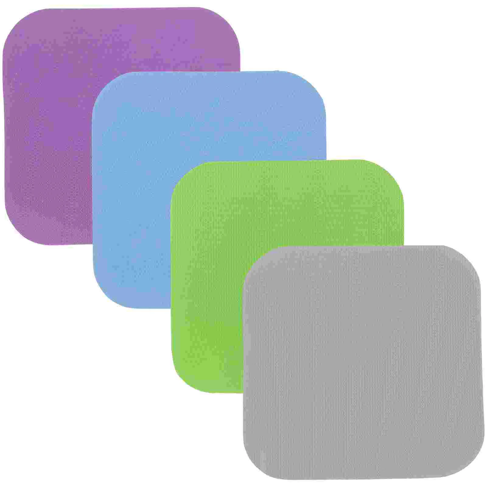 

4 Pcs Rubber Bottle Opening Mat Silicone Jar Opener Gripper Pads Grippers Ratchet Man
