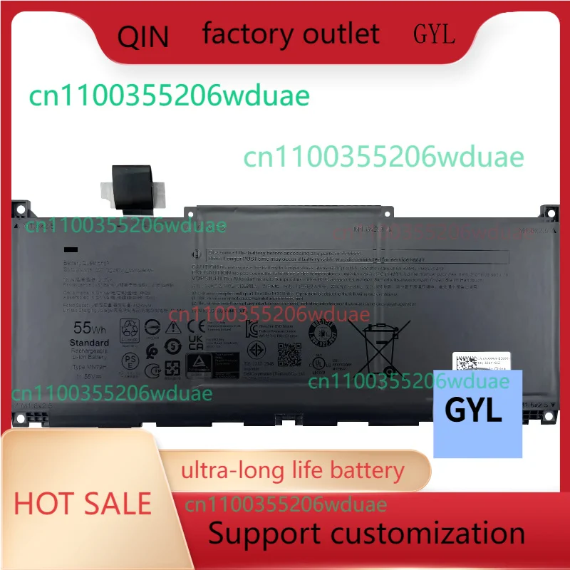 

MN79H аккумулятор для ноутбука Dell XPS 13 Plus 9320 i5 93204K MN79H 0J7H5M J7H5M 55 Втч