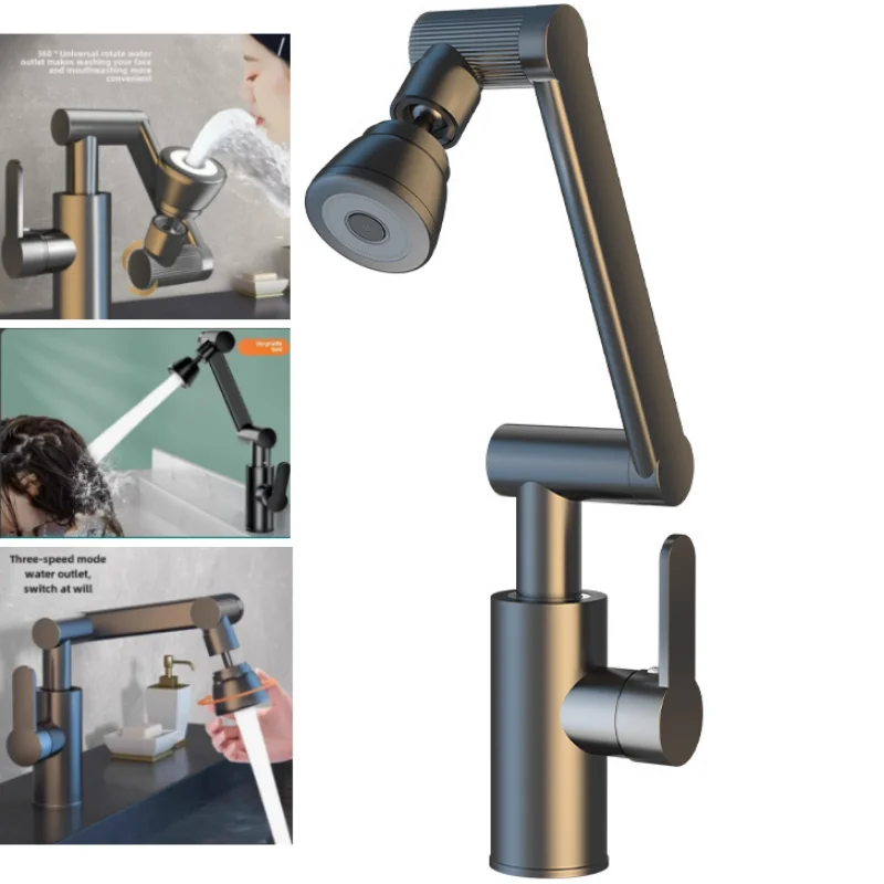 

1080° Swivel Kitchen Sink Kitchen Faucet Bathroom Sink Faucet Basin Faucet Multifunction Cold and Hot Water Tap