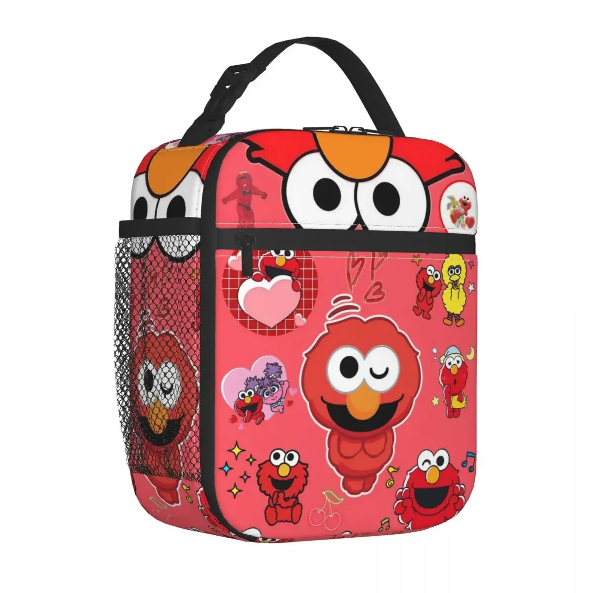 Cookies Monsters Elmo Thermal Insulated Lunch Bags for Picnic Portable Bento Box Thermal Cooler Food Box