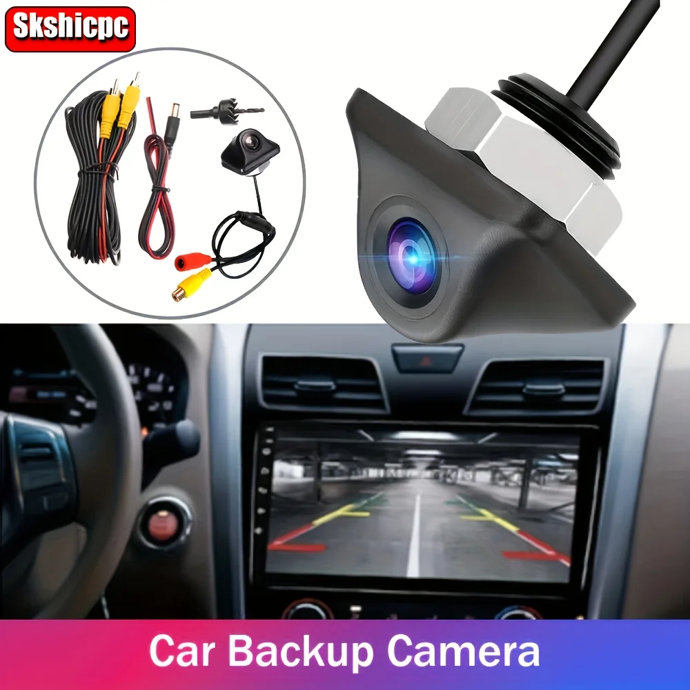 1 Stück HD Nachtsicht-Weitwinkel-Rückfahrkamera, Rückfahrkamera für Einparkhilfe, benötigt feste Kabelinstallation, keine Batterie erforderlich.