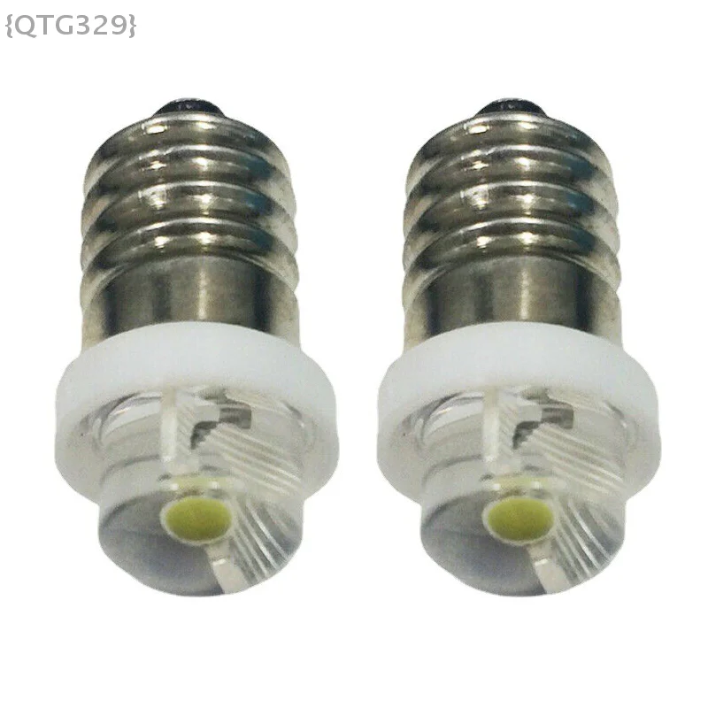 【O】1 قطعة 3/4.5/6 فولت 0.5 وات E10 لمبة شعلة LED |   لمبة بديلة بيضاء 6000K للمصابيح الكاشفة والفوانيس