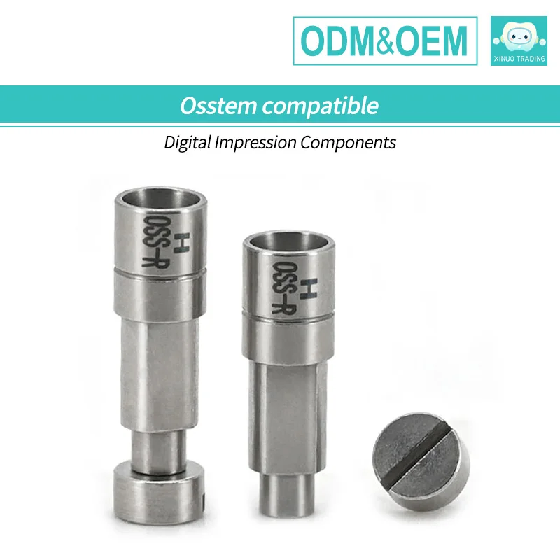 6PCS Dental Implant 3D Digital Analog for Osstem, OEM ODM Custom Dental Lab Scanner, In Stock, 24H Fast Shipping