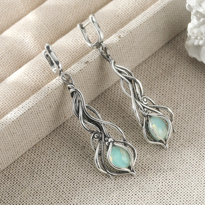 Eleganckie kolczyki w stylu bo – Opal Earrings Dangle recenzja i cena