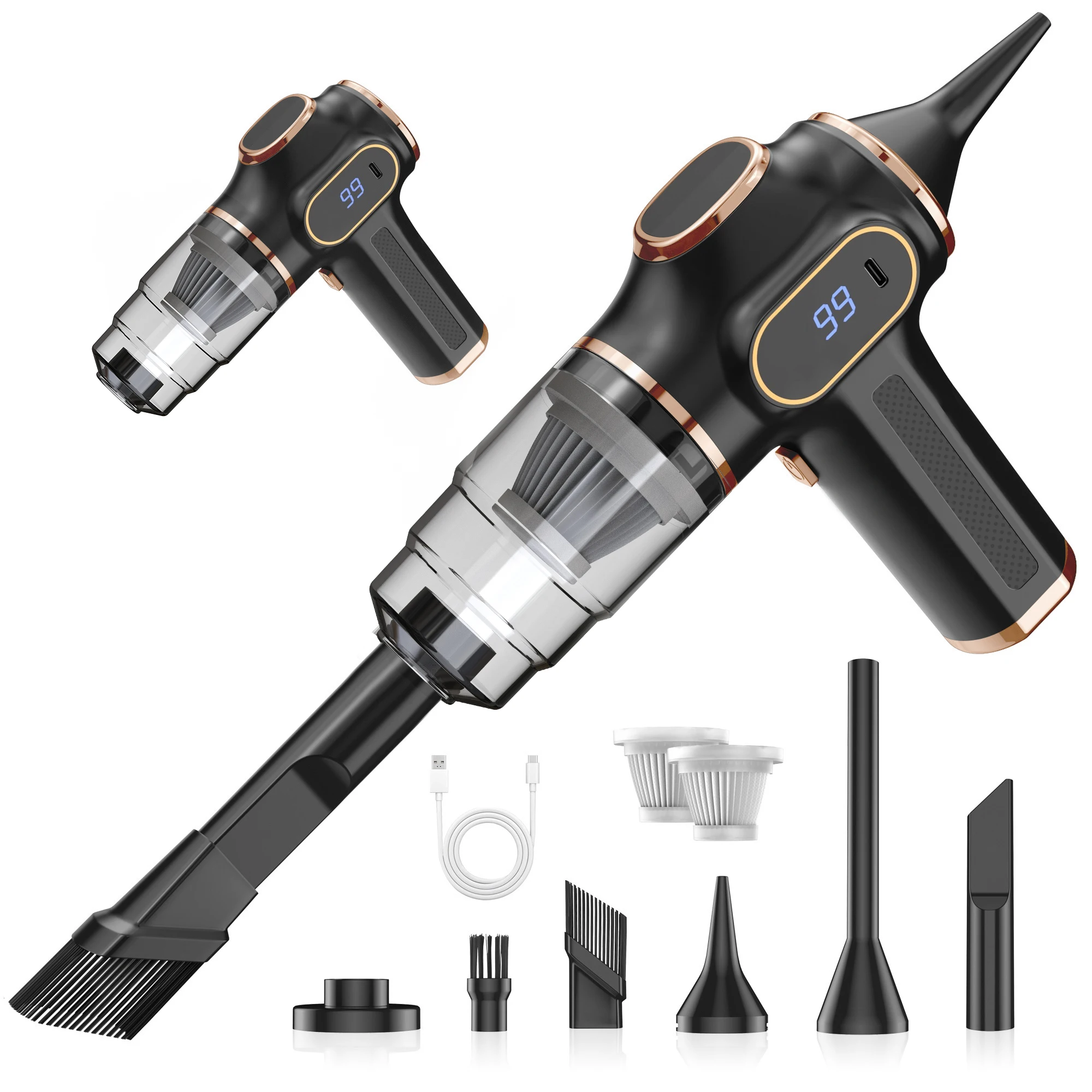 BELIBUY Portable Car Vacuum Cleaner Multifunctional Household Cleaning Machine High-Power Office Strong Carpet Cleaner Machine