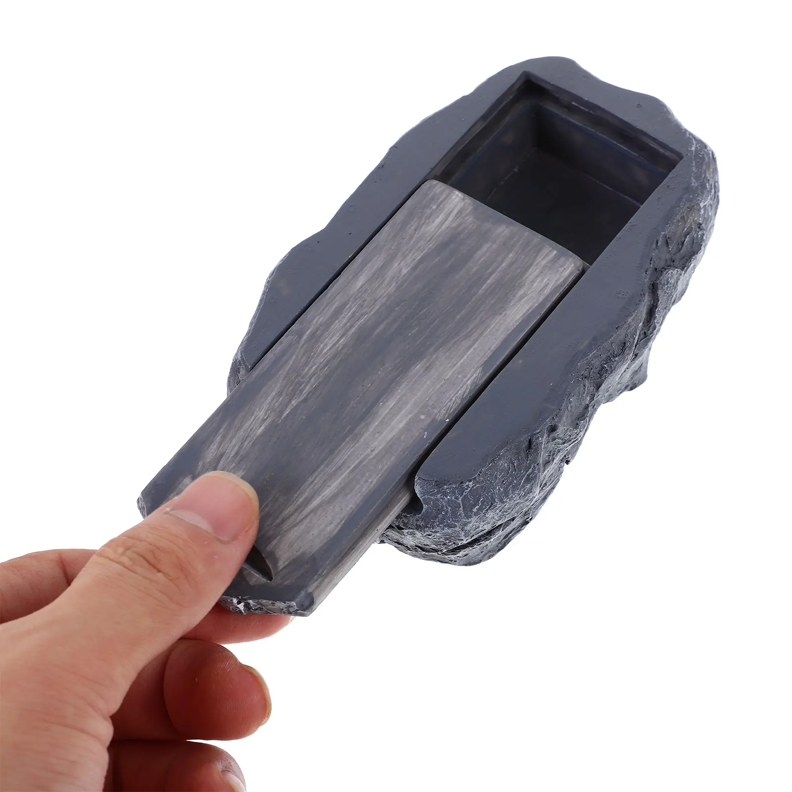 Simulation Stone Key Holder Outdoor Waterproof Resin Hider Box for Home Garden Security Hidden Storage