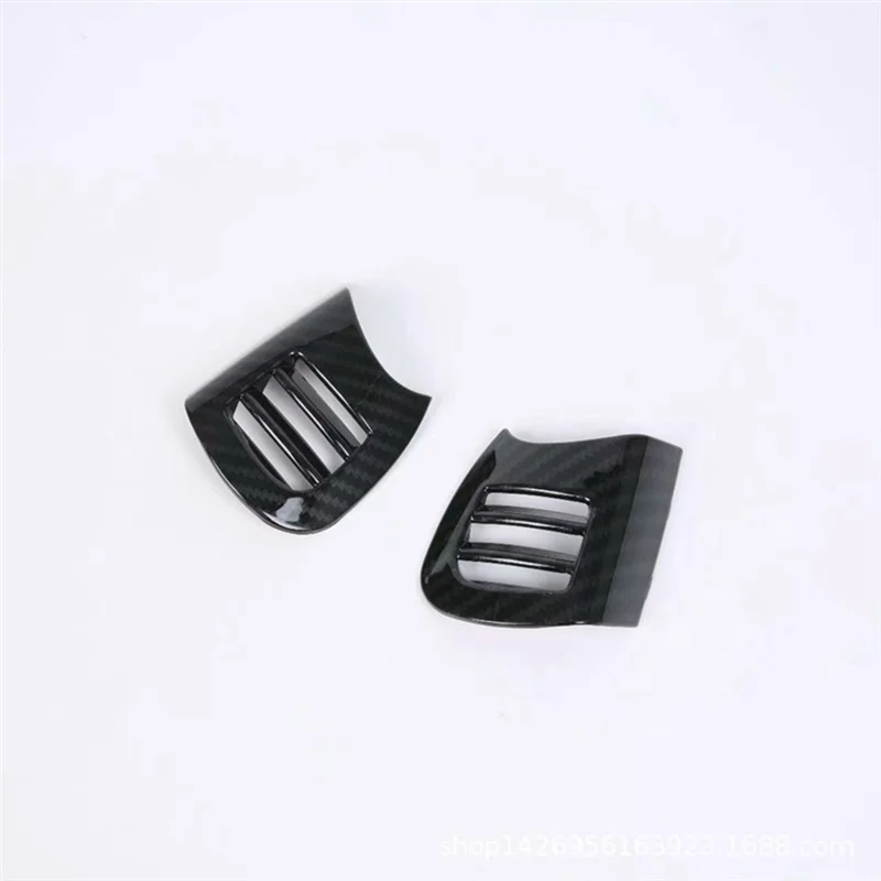 Cubierta de ventilación de salida de aire de coche, pegatina embellecedora para Mini Cooper F55, F56, F57, Hatchback, accesorios de fibra de carbono ABS