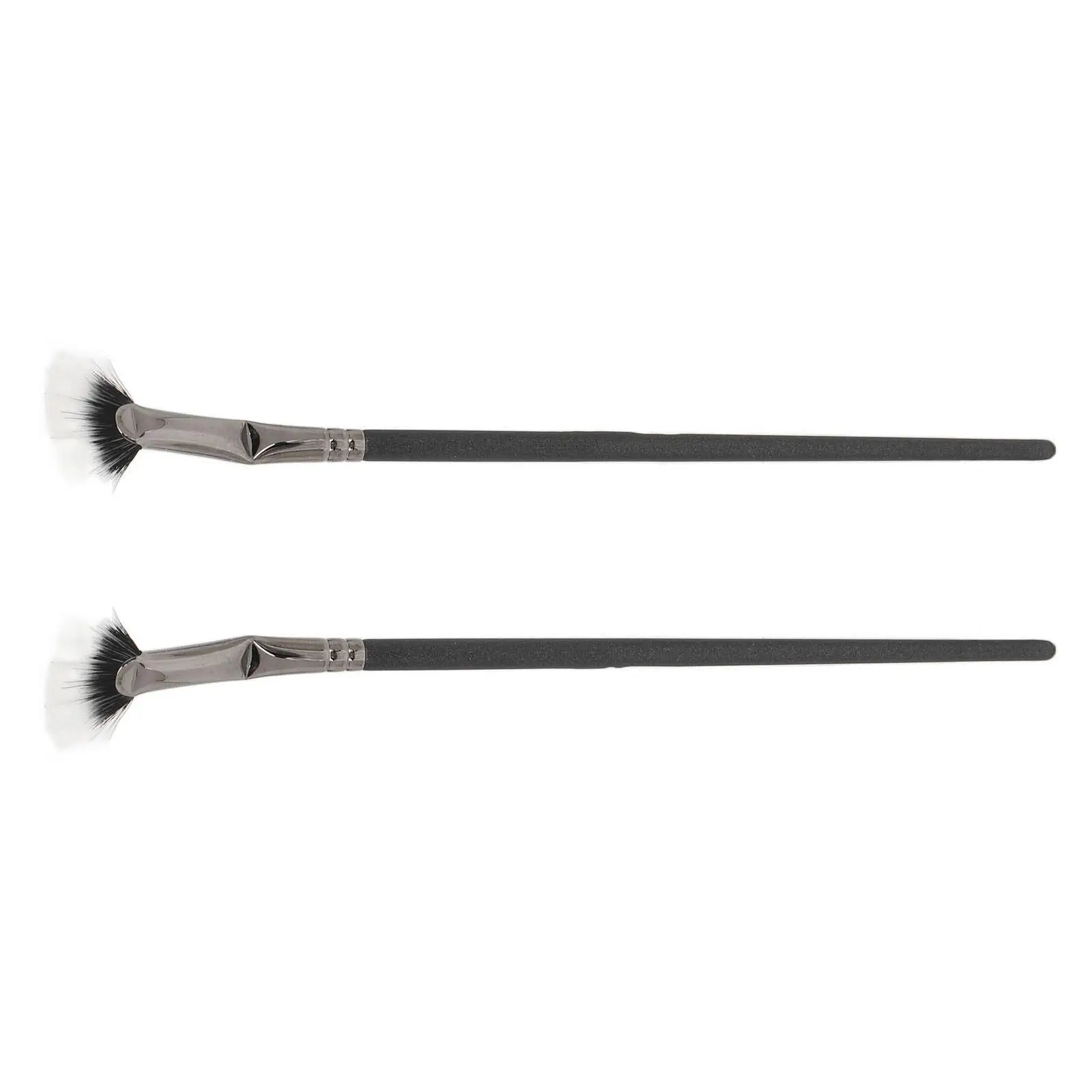 Brosses d'éventail de mascara professionnelles, double couche, application sans grumeau sur les cils inférieurs, 2 pièces