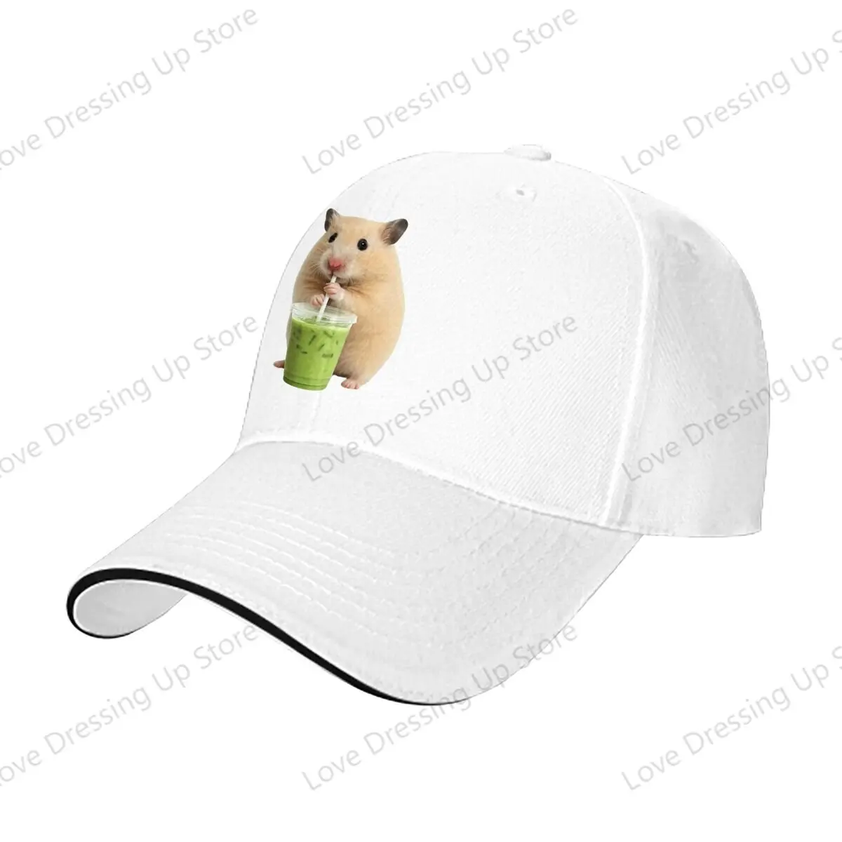 New Lucky Hamster Men Women Baseball Caps Tired Hamster Drinking Cola meme Dad's Hat Running Hats